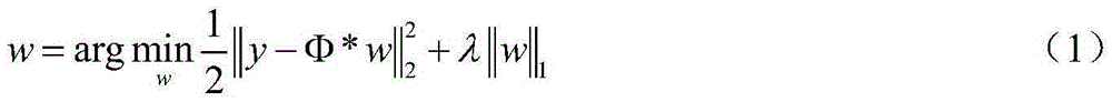 Sparse representation method for on-line data collection of power