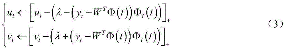 Sparse representation method for on-line data collection of power