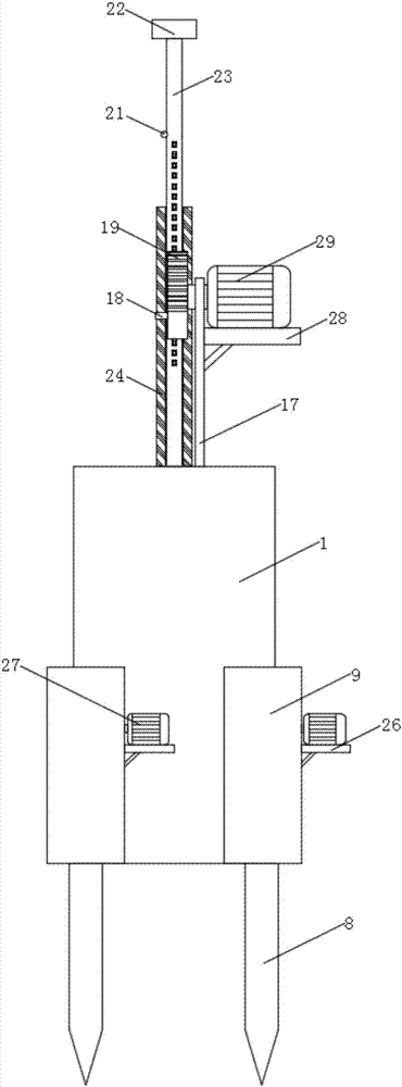 Garden pile driver