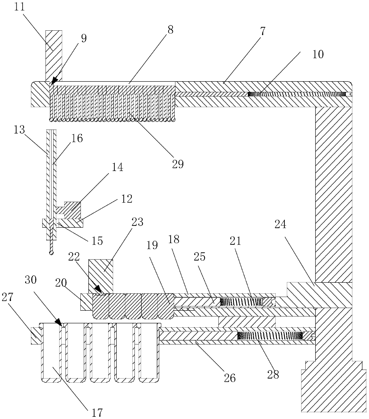 Automatic filling and sealing equipment applicable to respiratory tract specimen collection