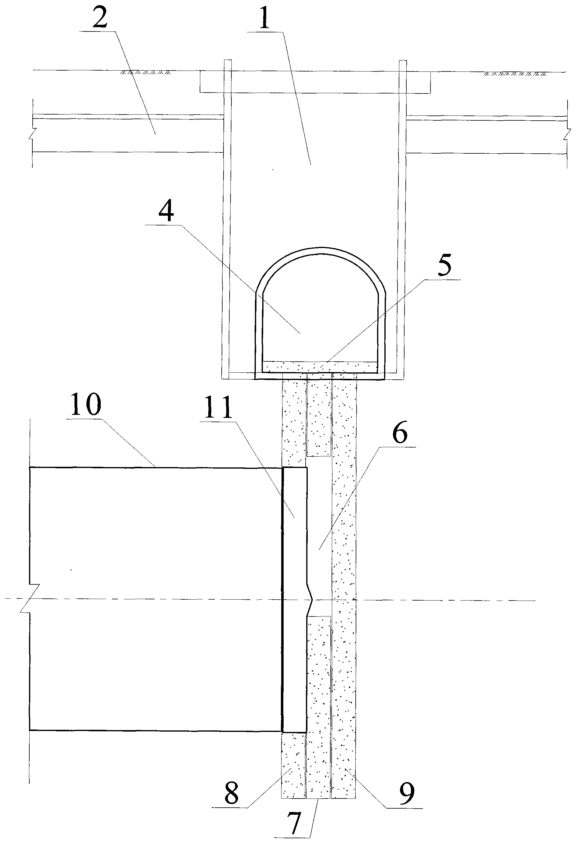 Method for building urban underground tunnel shield cutter repairing space with preset reinforcing pile groups