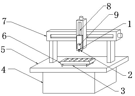 Automatic glue dispenser for linear module rectangular coordinate