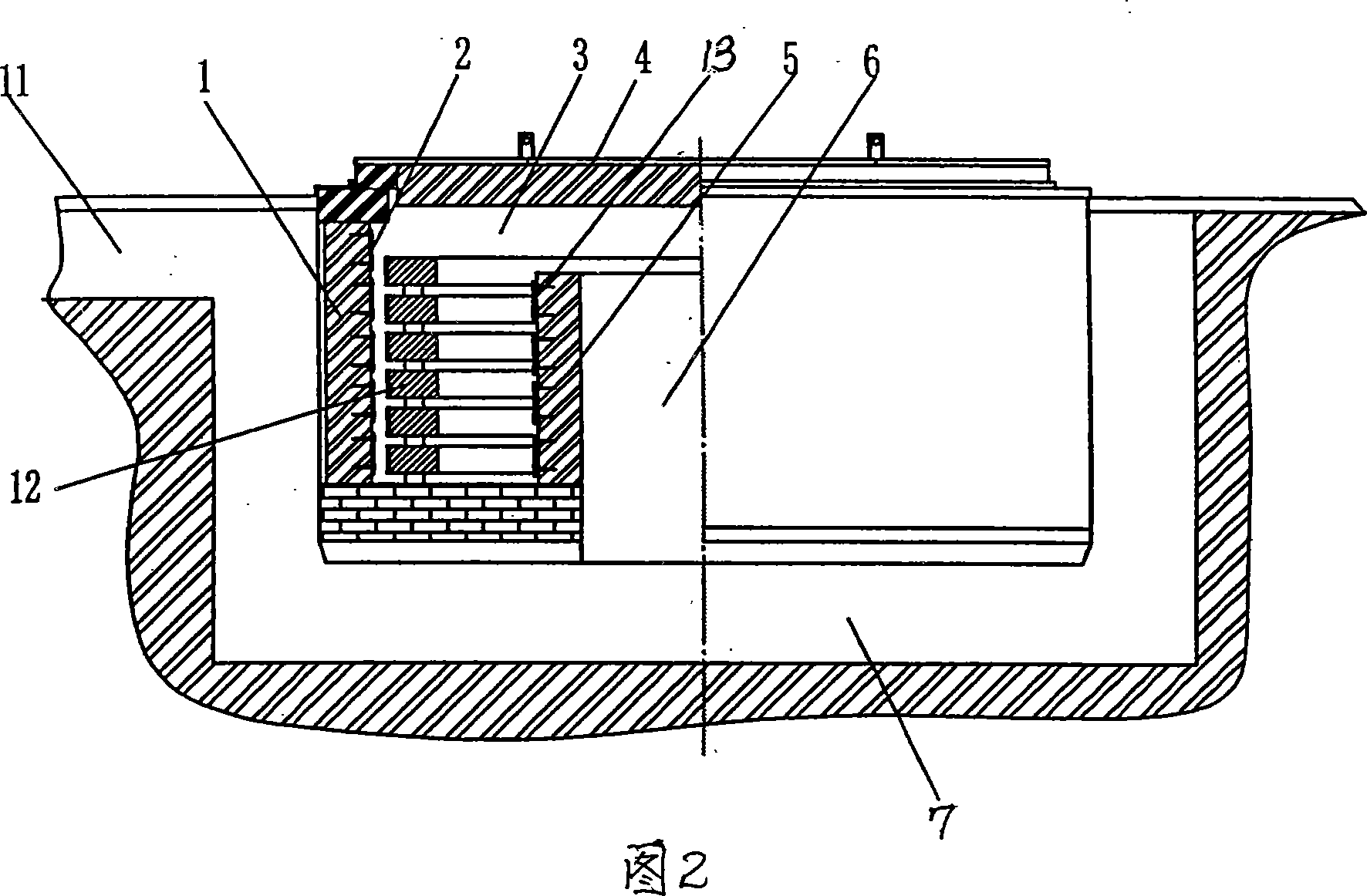 Heat treatment of large-circular piece welling heat-treating furnace and wind-forced generating tower drum flange