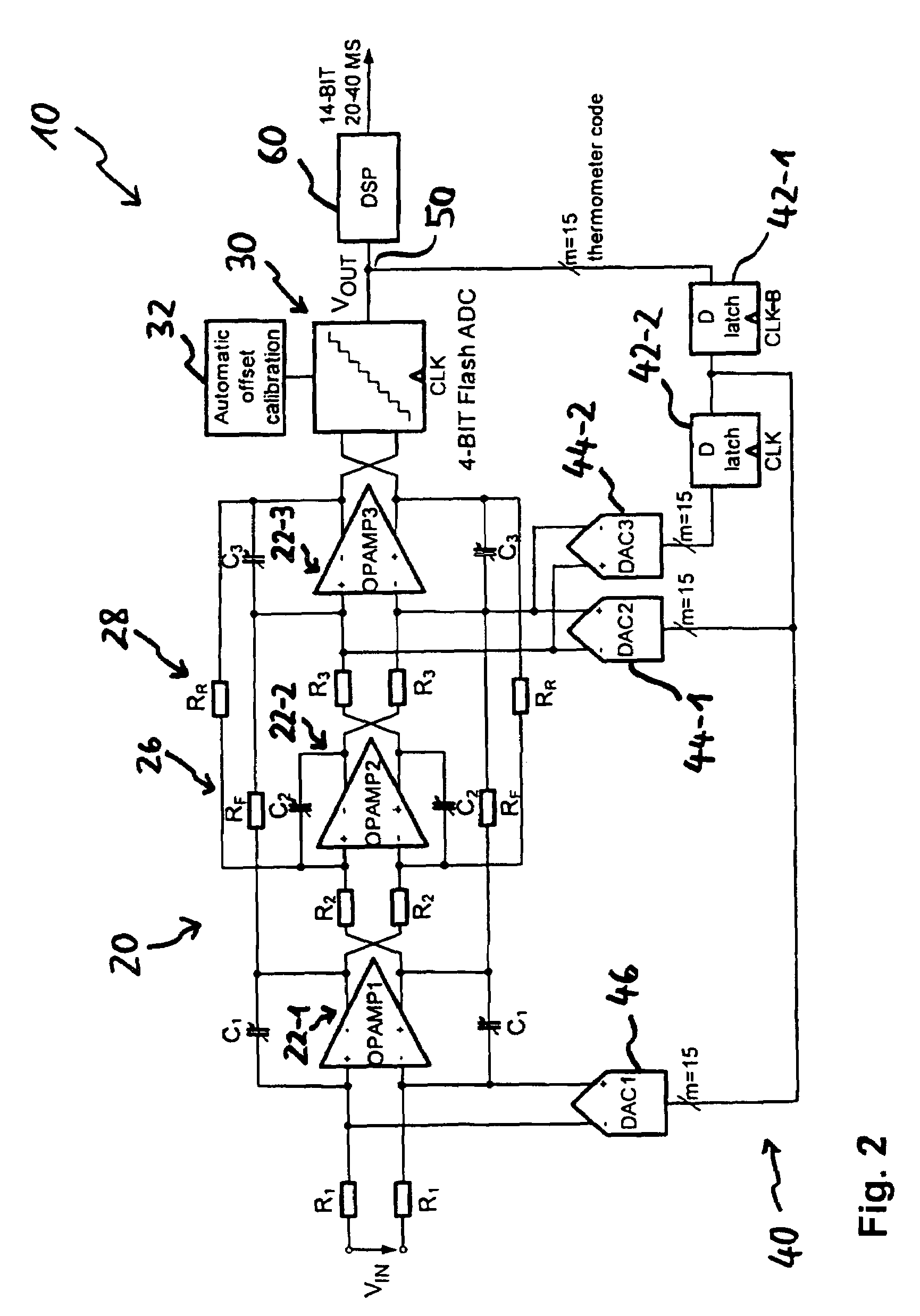 Continuous-time delta-sigma analog digital converter