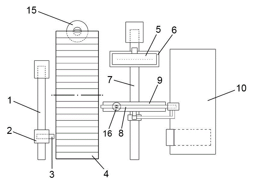 Full-automatic inspection device of urinalysis test paper belts with batch packaging function