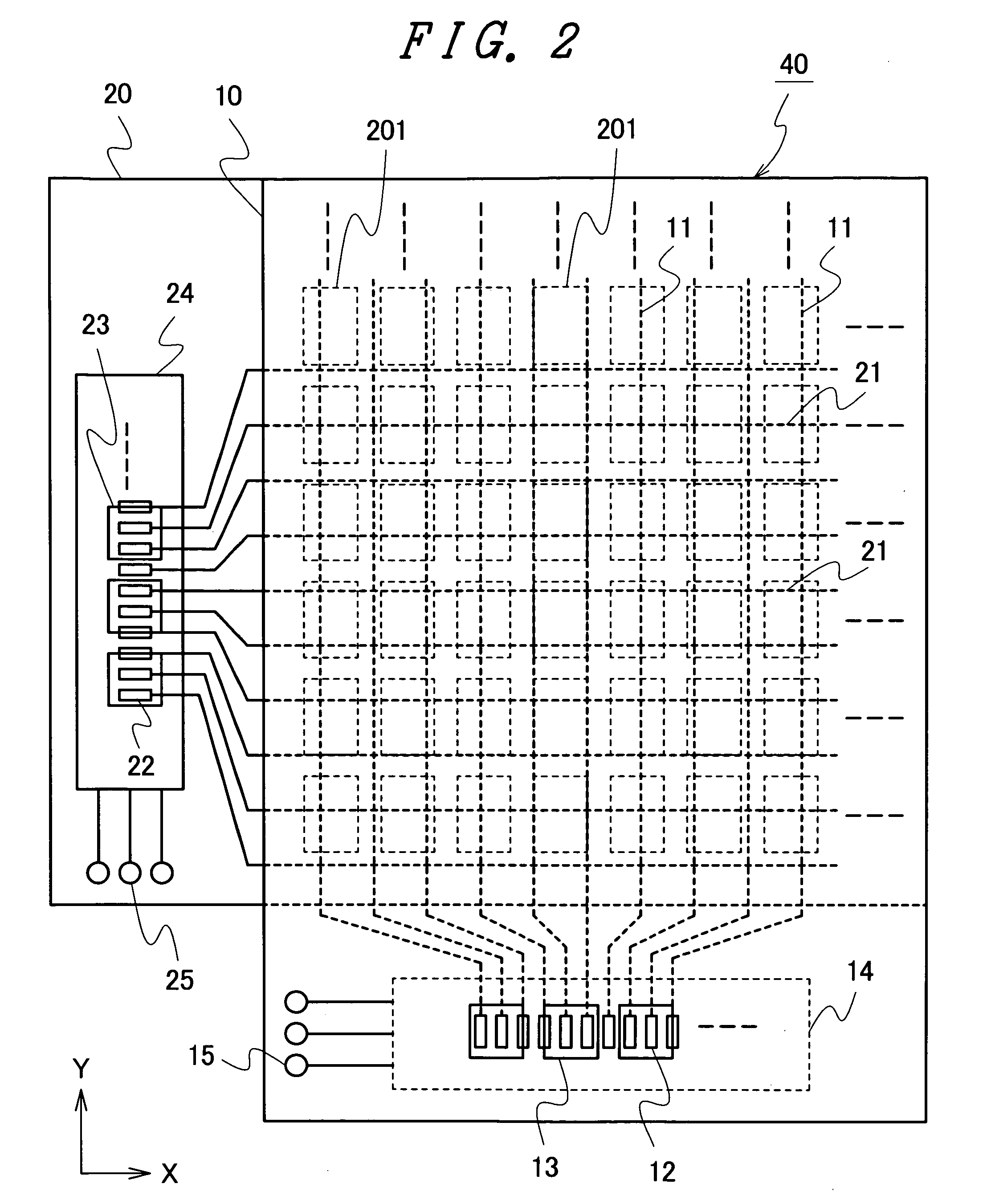 Display device having touch panel