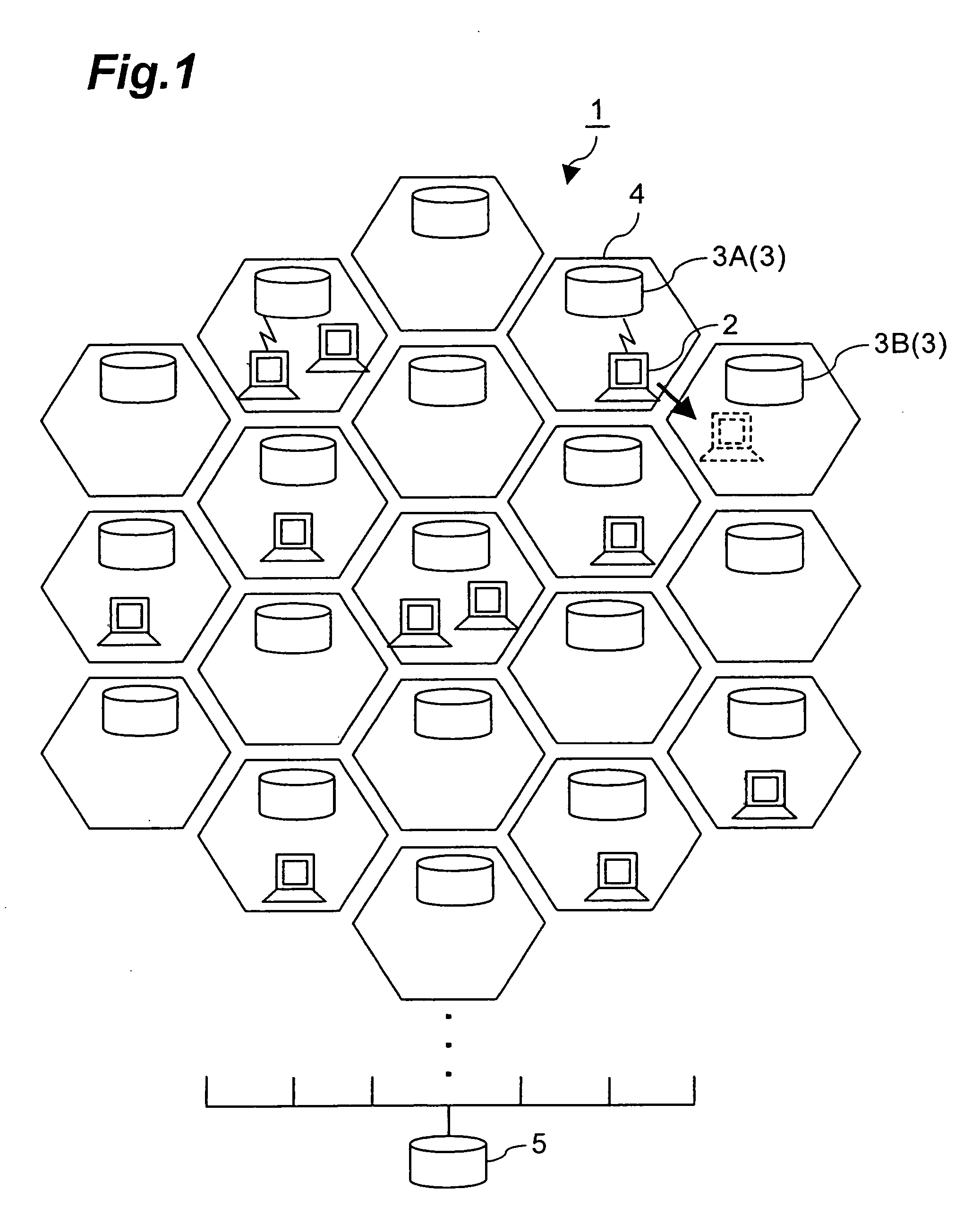 Mobile host, paging agent, packet communication system, and movement detection method