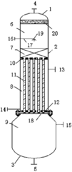 A method and device for treating waste water