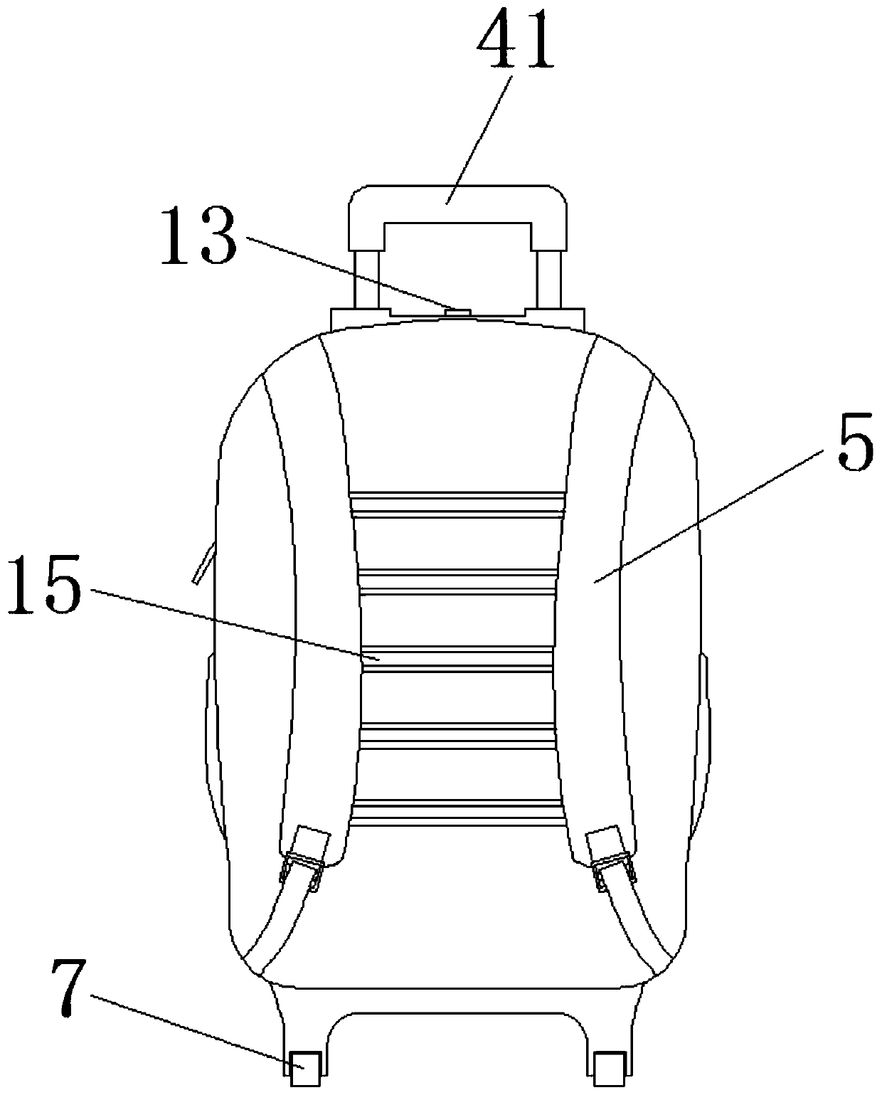 Student schoolbag with lighting function