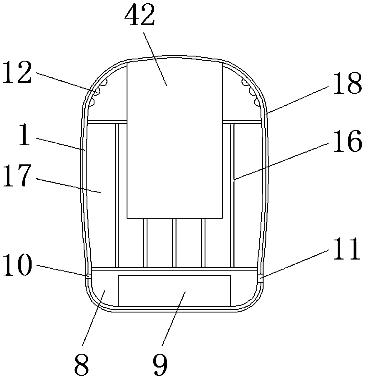 Student schoolbag with lighting function