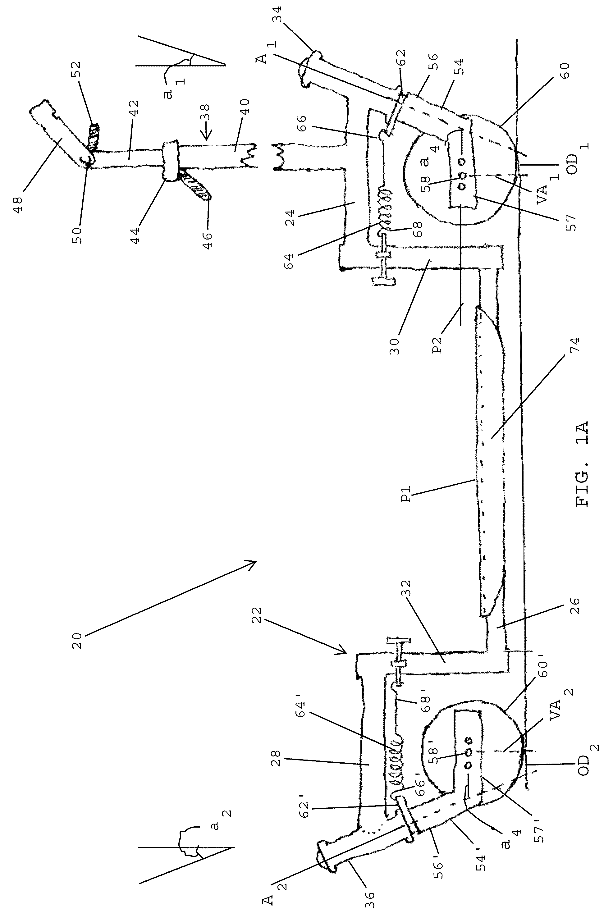 Foot-powered scooters having enhanced stability, turning and control