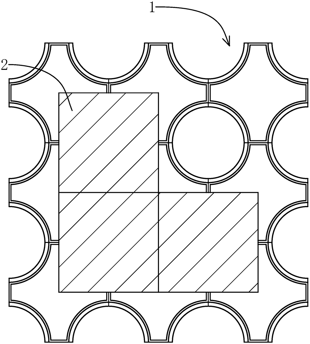 Efficient hidden frame glass curtain wall, disassembling tool and disassembling method