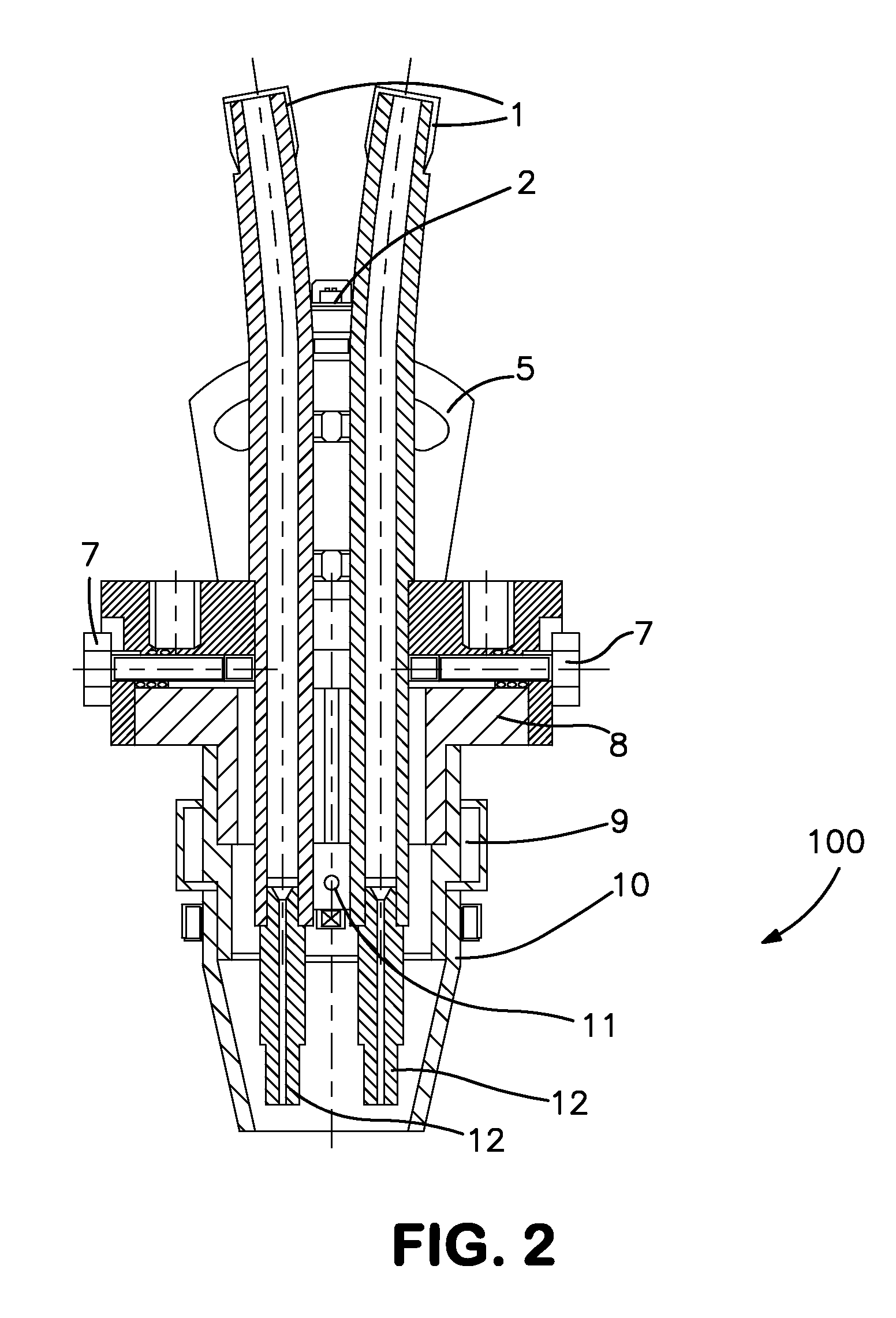 Double wire gmaw welding torch assembly and process