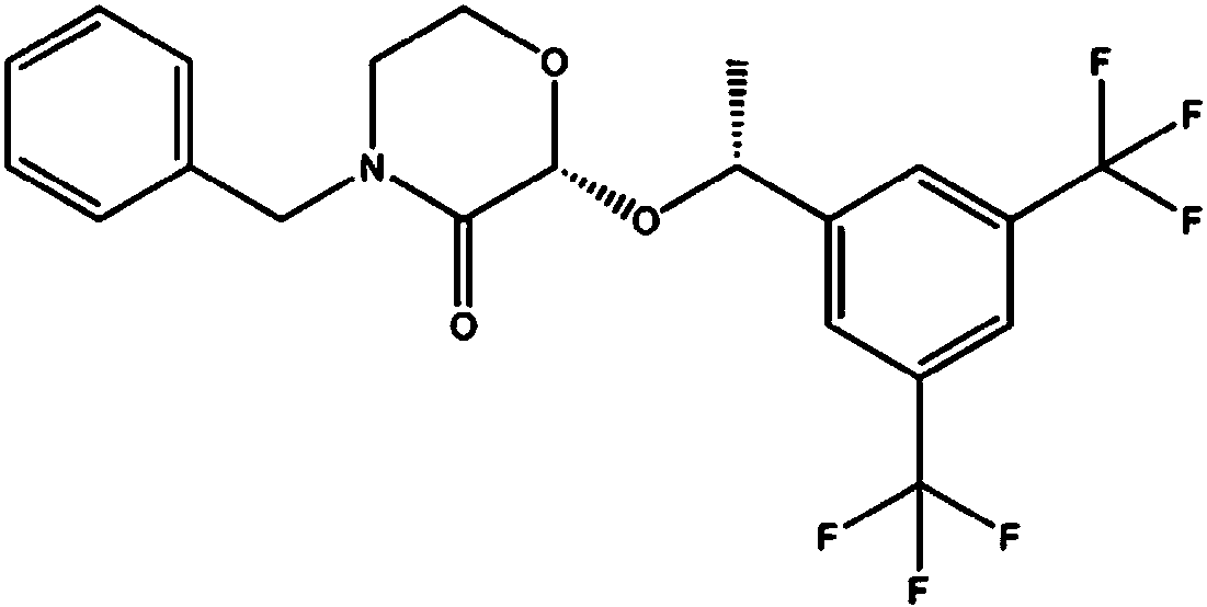 Aprepitant intermediate detection method