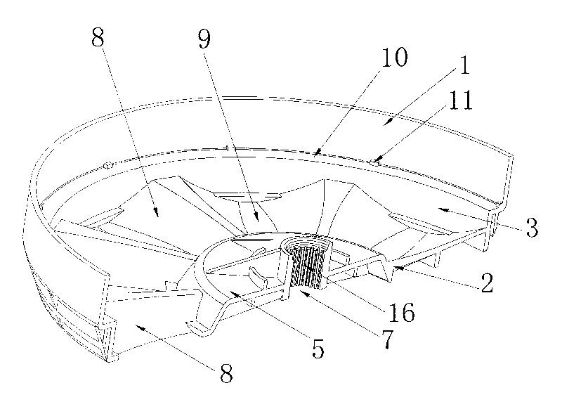 Case structure of outer rotor motor and rotor component made by case