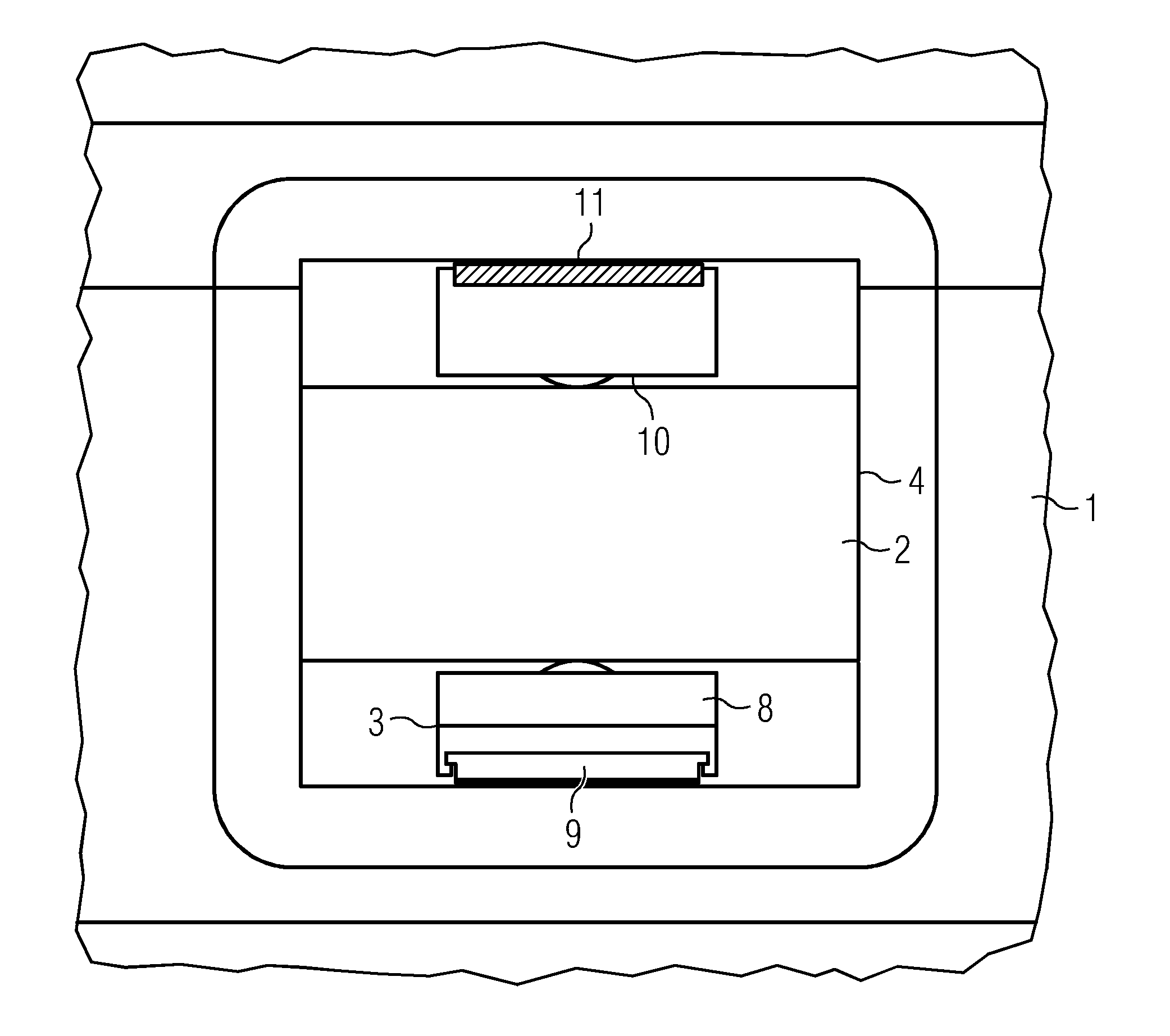 Sliding bearing and method to perform service at a sliding bearing