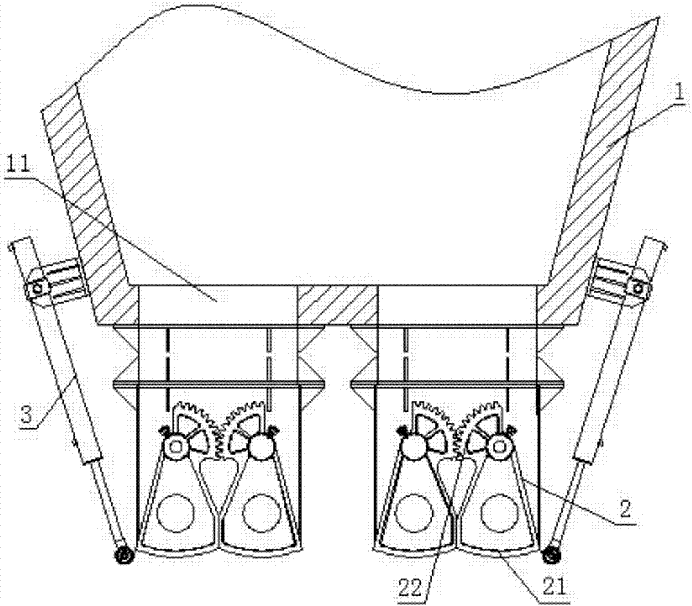 Automatic control system for ore storage bin