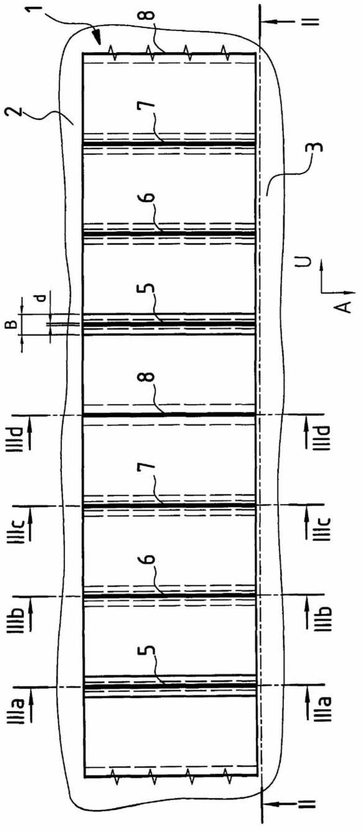 Tread profile of a pneumatic vehicle tire