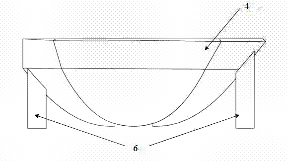 Reflection type LED (Light-Emitting Diode) high beam for vehicle