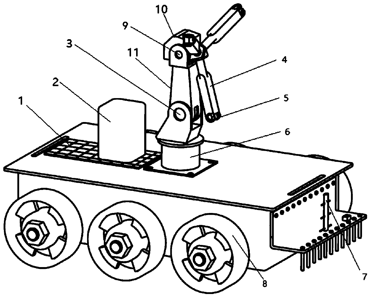 Power transformer internal fault detection system based on wall-climbing robot