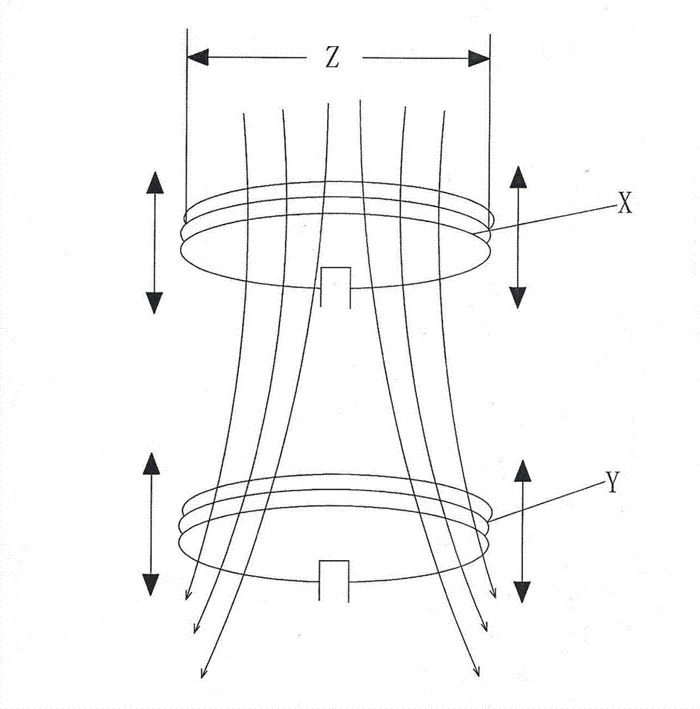 Energy supply device for implantable sensor and receiving device of implantable sensor