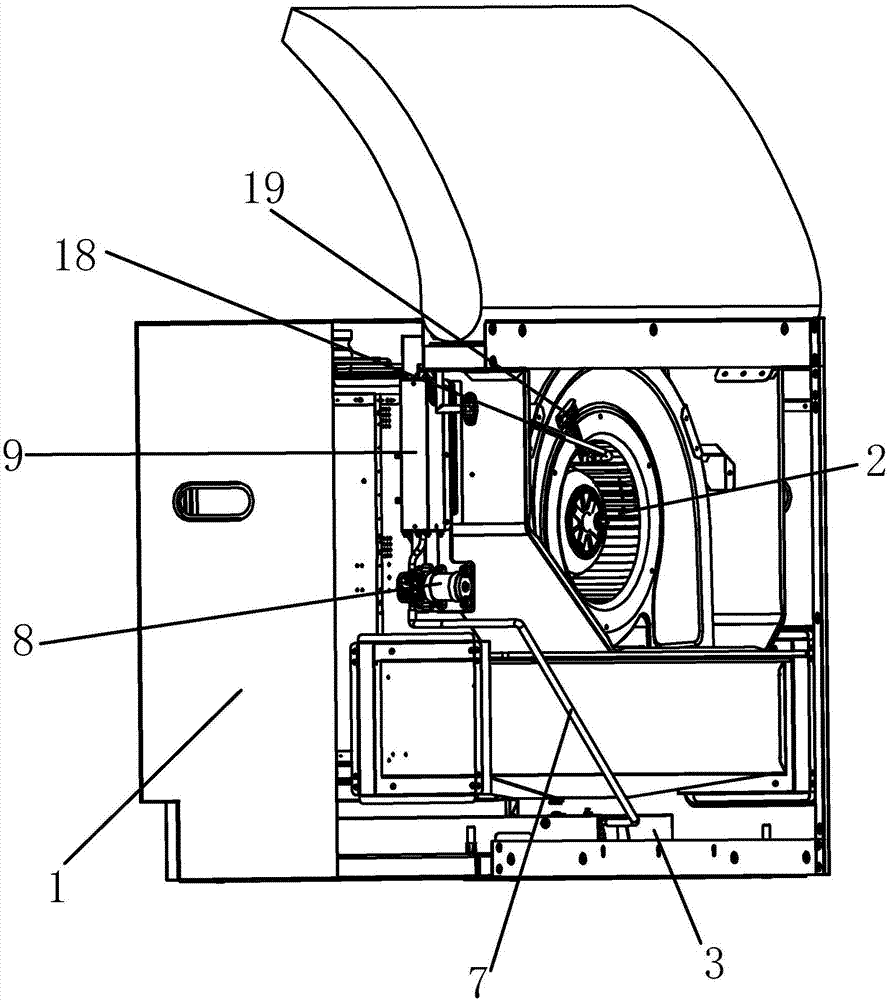 Integrated cooker with automatic cleaning function and application method thereof