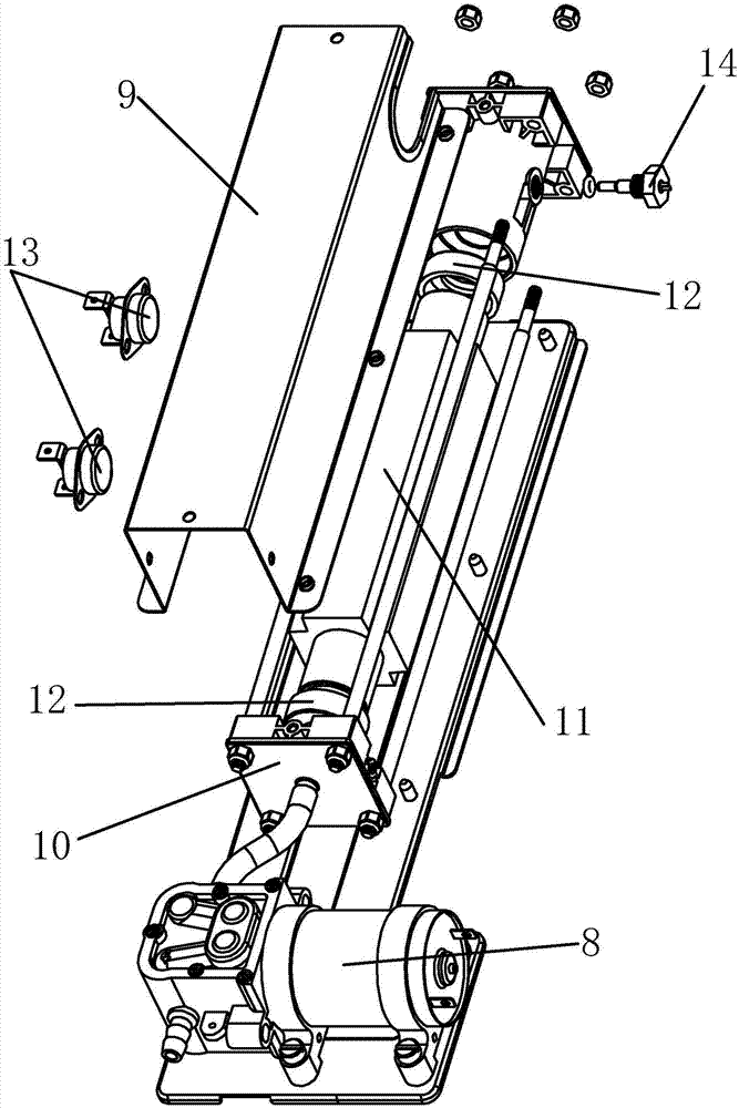 Integrated cooker with automatic cleaning function and application method thereof