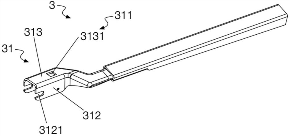 A connector and a wiper