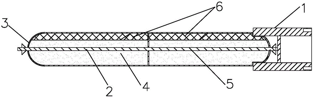 Packaging structure for long resin anchoring agent