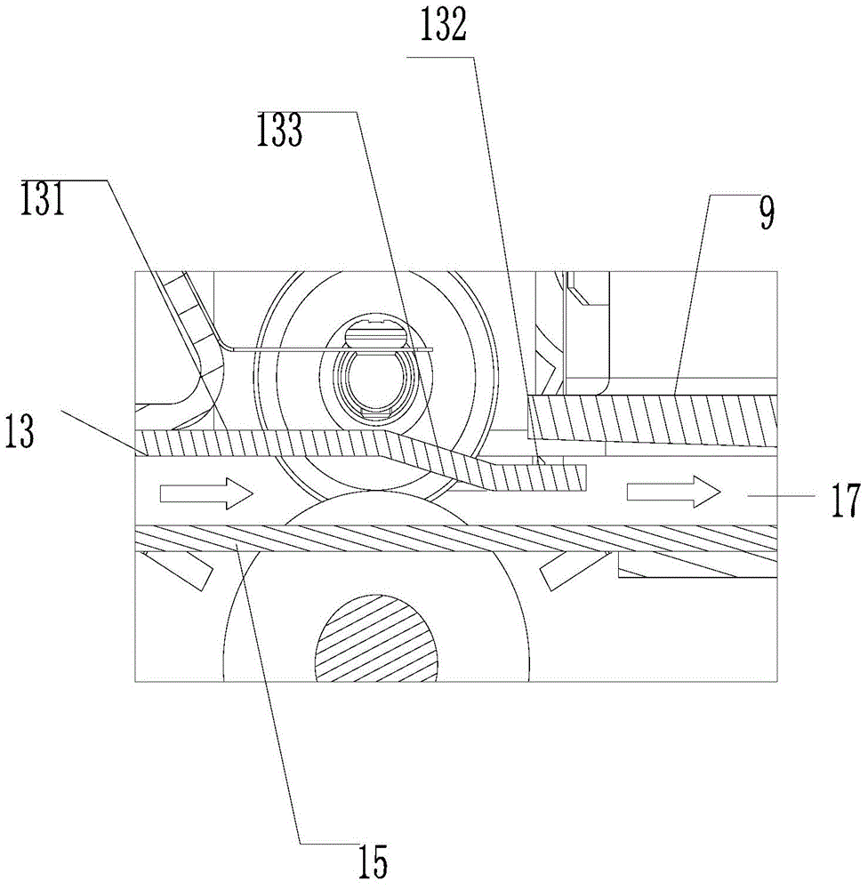 Full-breadth stamping device