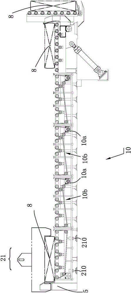 Push-type heating furnace feed mechanism