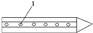 Biconcave support-engaged water-stopping pile