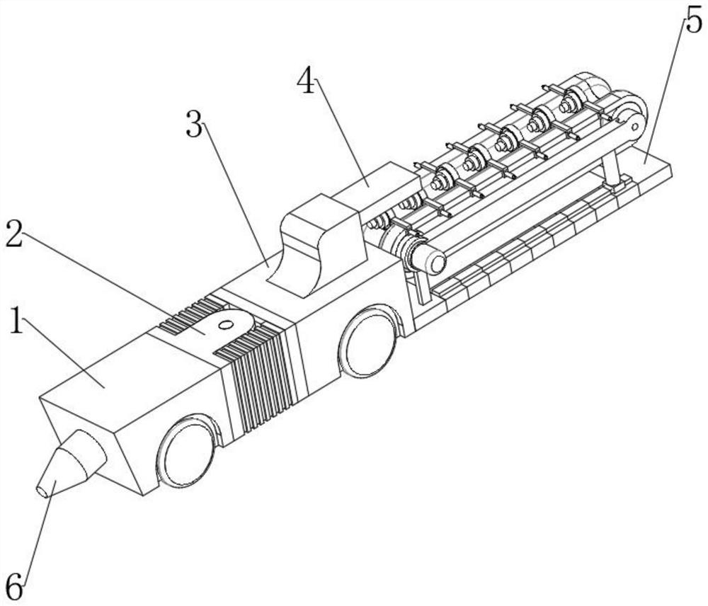 Rapid gangue discharging equipment for coal roadway driving and anchoring all-in-one machine