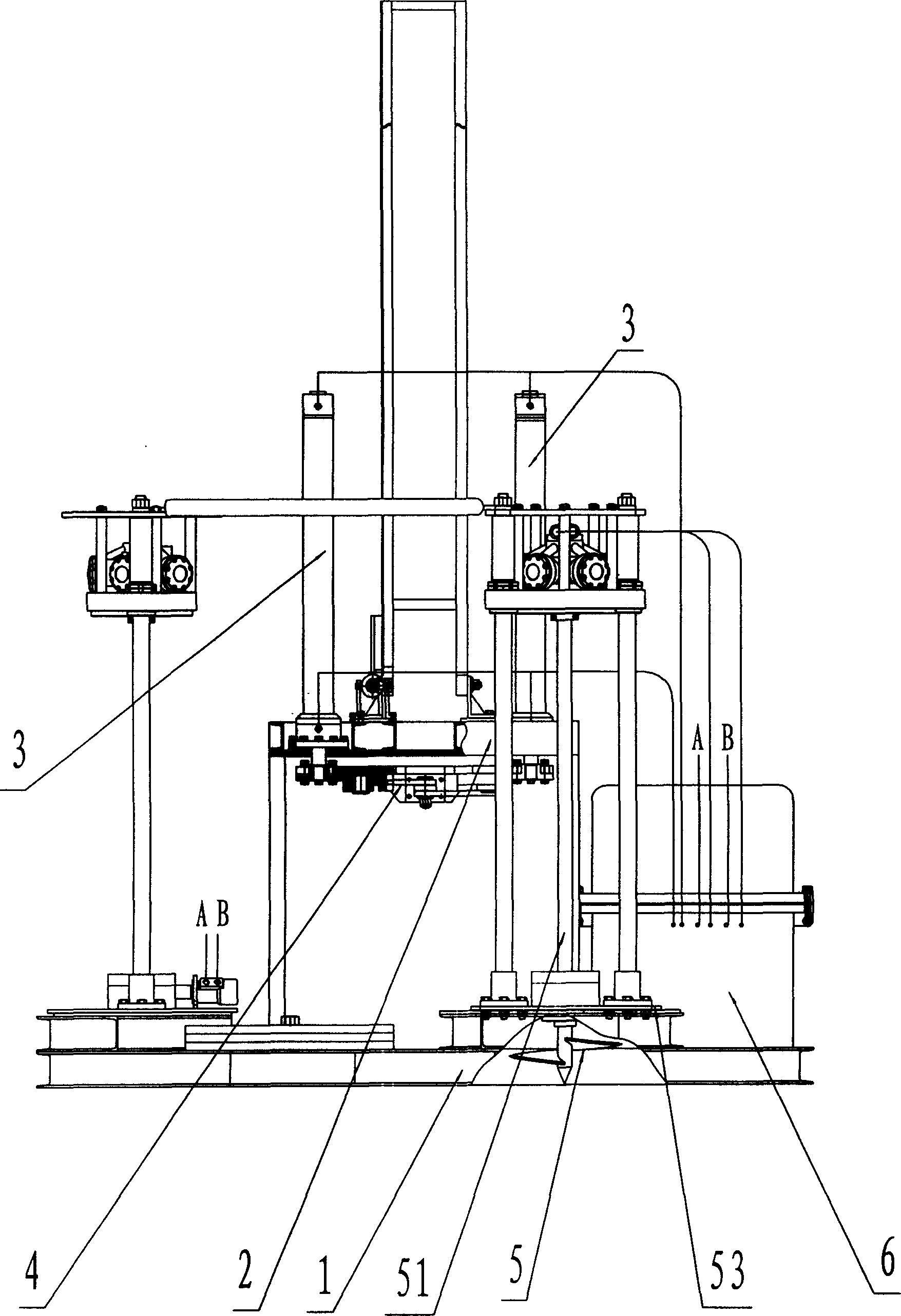 Probe penetration implement for detecting and monitoring sea bed soil body