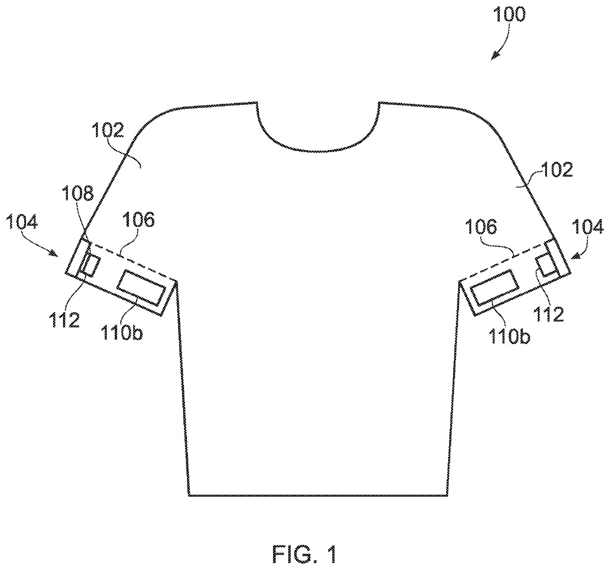 Blood flow restriction sportswear garment