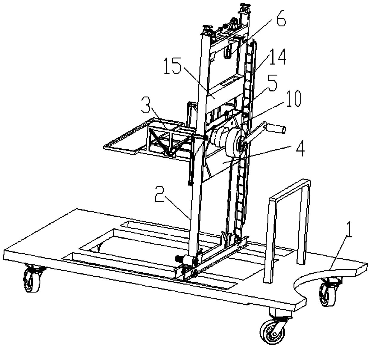 Anti-off-line switch type equipment maintenance operation vehicle