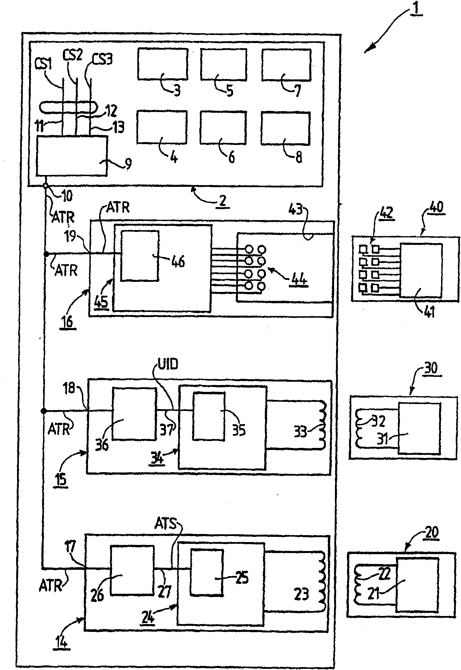 Card reader having contact and non-contact interface