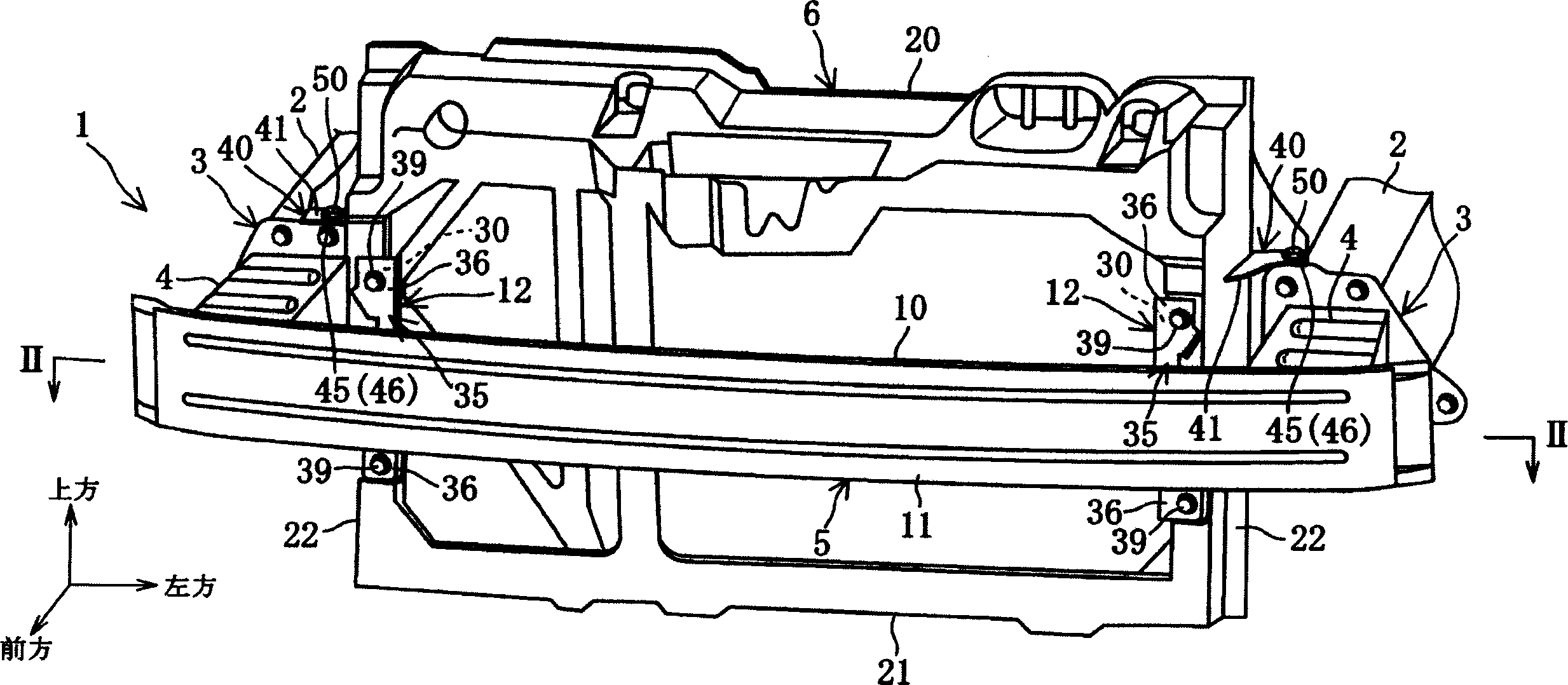 Auto heat radiator frame support structure