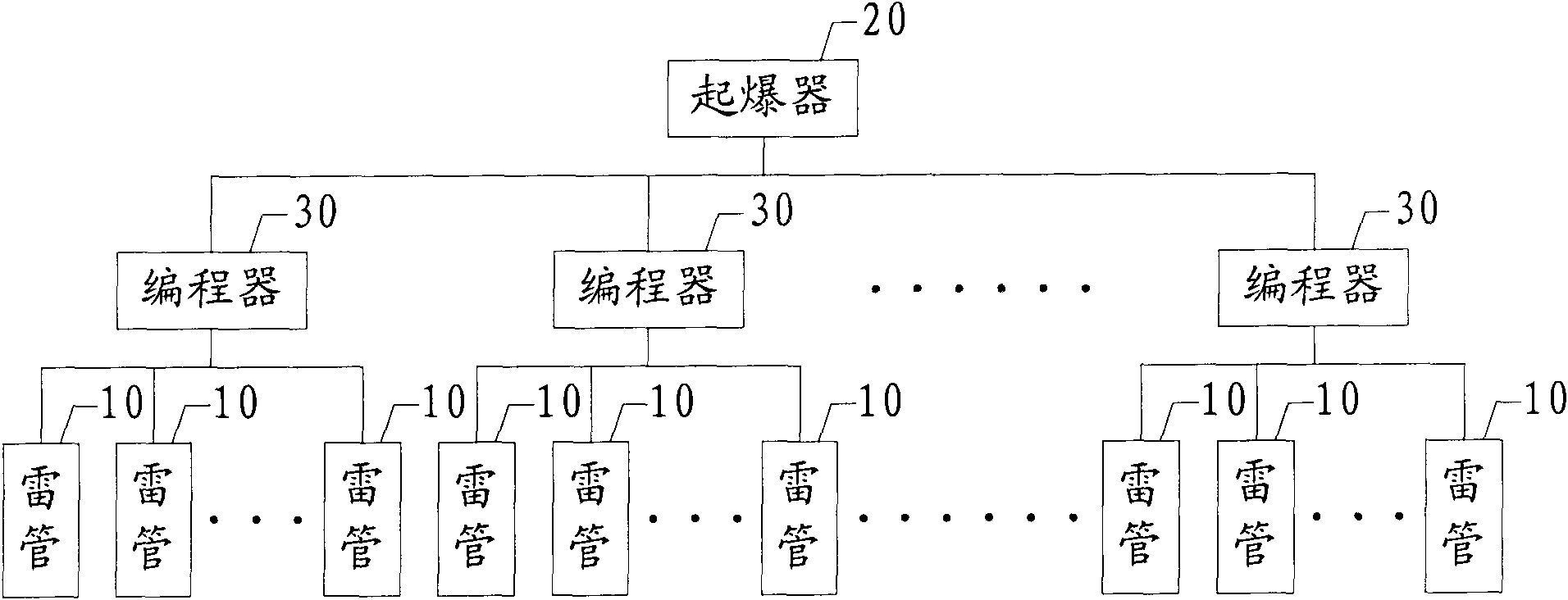 Digital electronic detonator blasting system and control method thereof