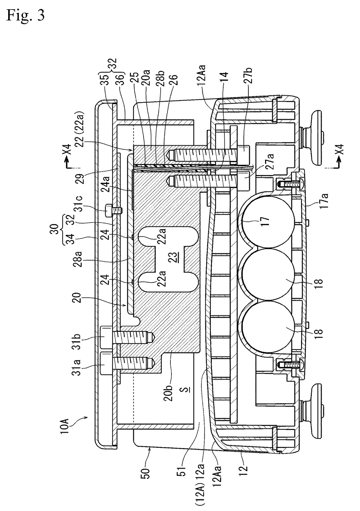 Weighing device having covered weighing pan