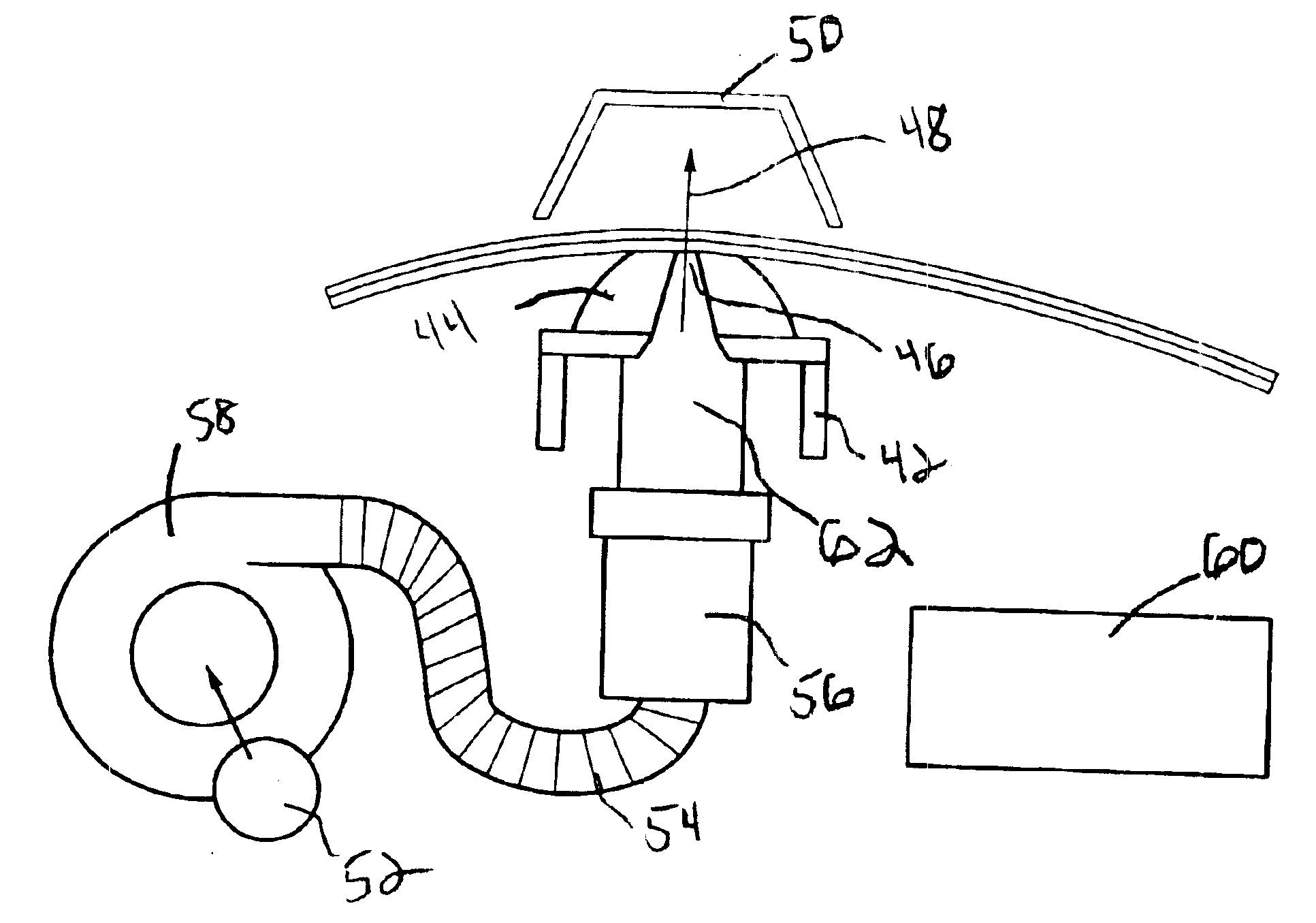 Method and apparatus for applying a film adhesive to a perforated panel