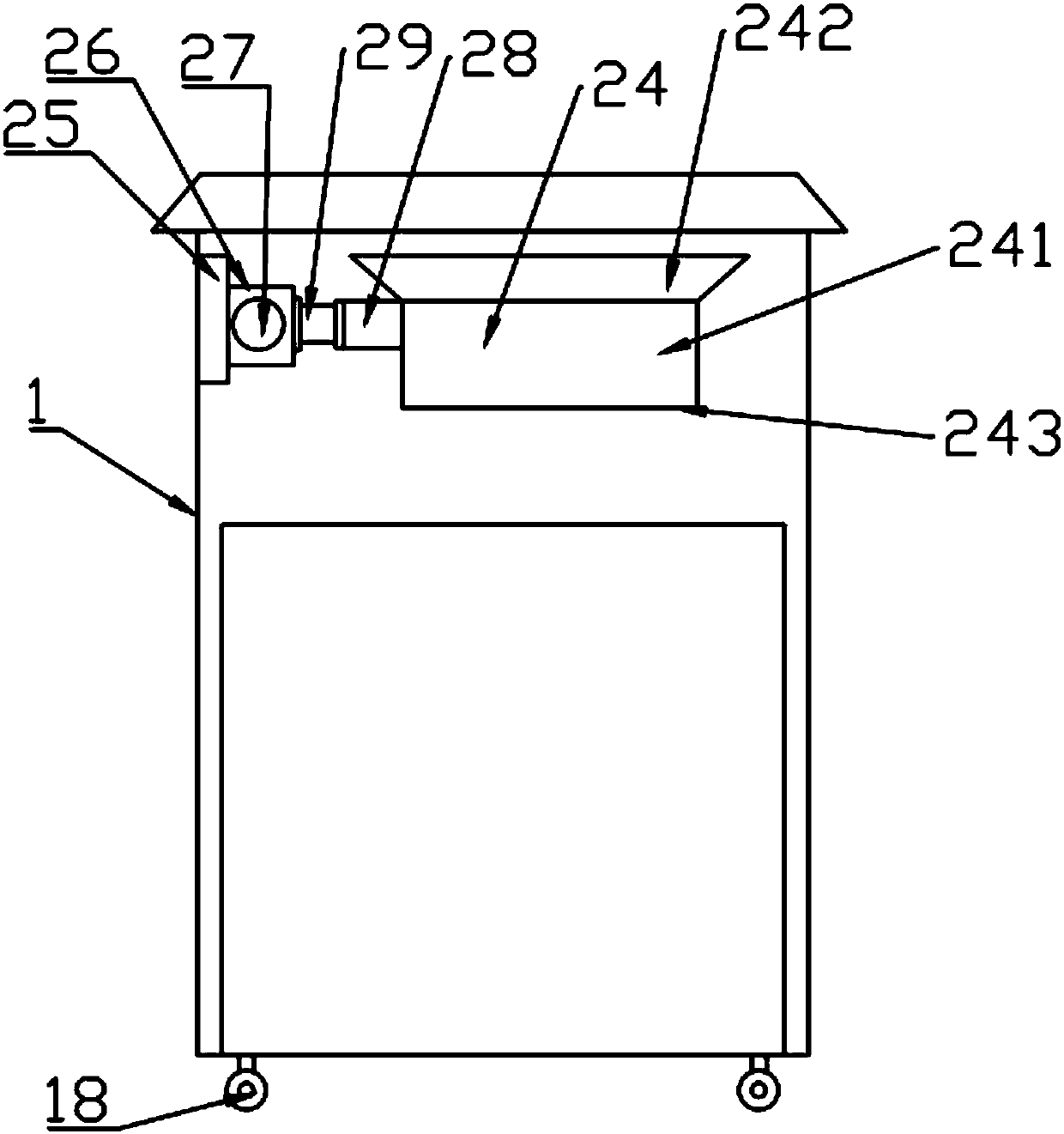 Working method of intelligent garbage can for manipulator rotary garbage throwing