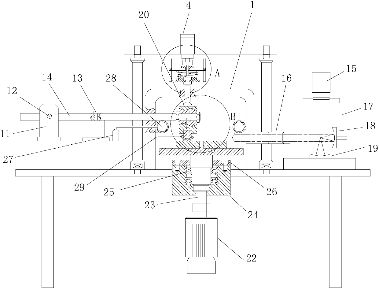 Multifunctional friction-wear test device and method for simulating space environment