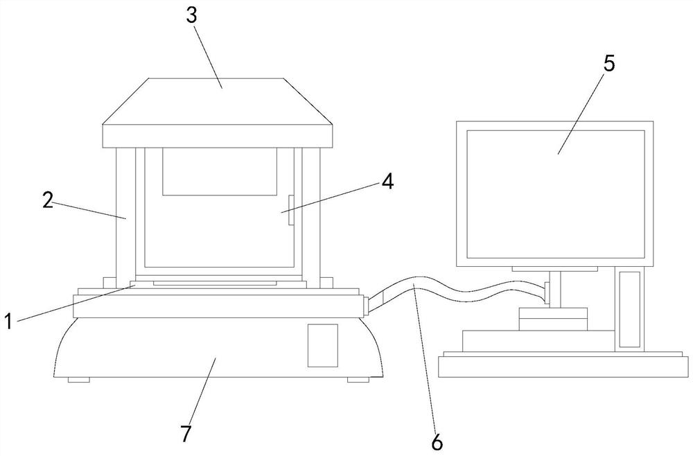 Detection device for microorganisms in fermented bean curd