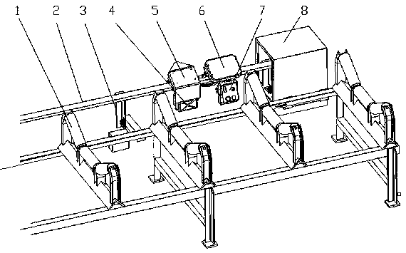 Monorail inspection robot system for belt conveyor in extreme environment