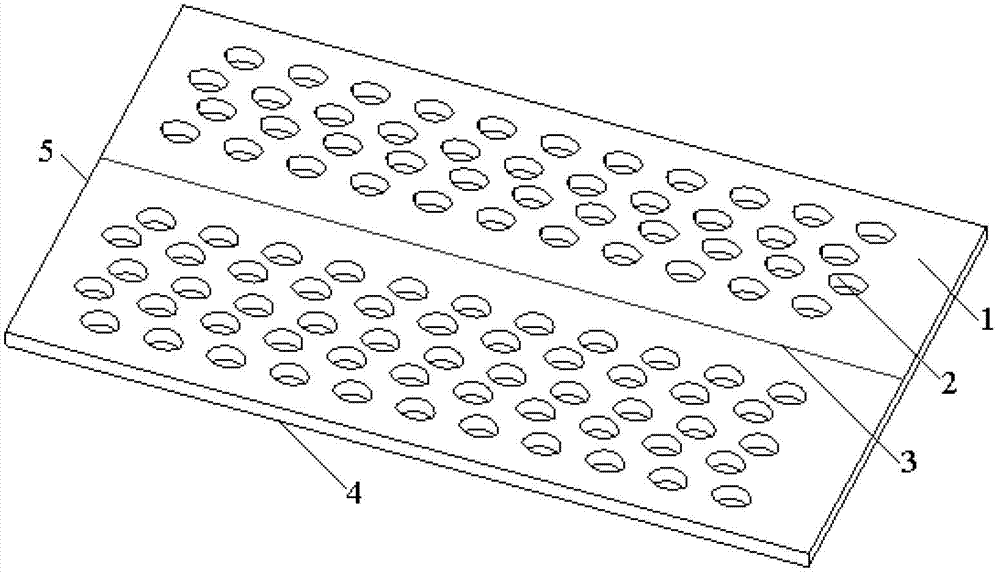 Two-dimensional silicon substrate photonic crystal line-defect slow optical waveguide device