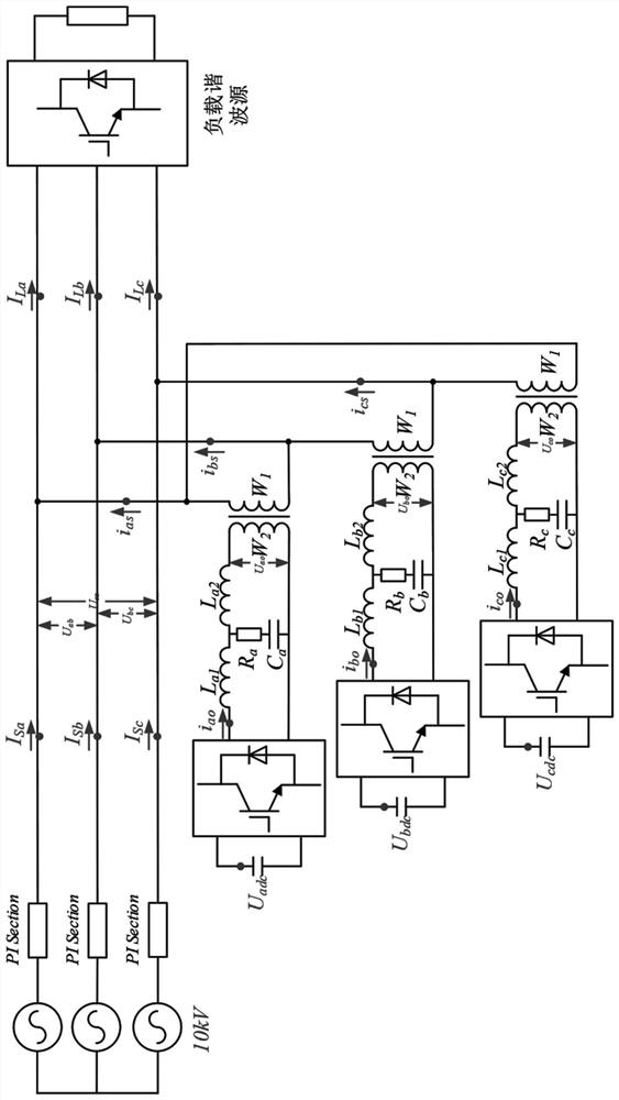 Medium-voltage parallel active power filter and control method