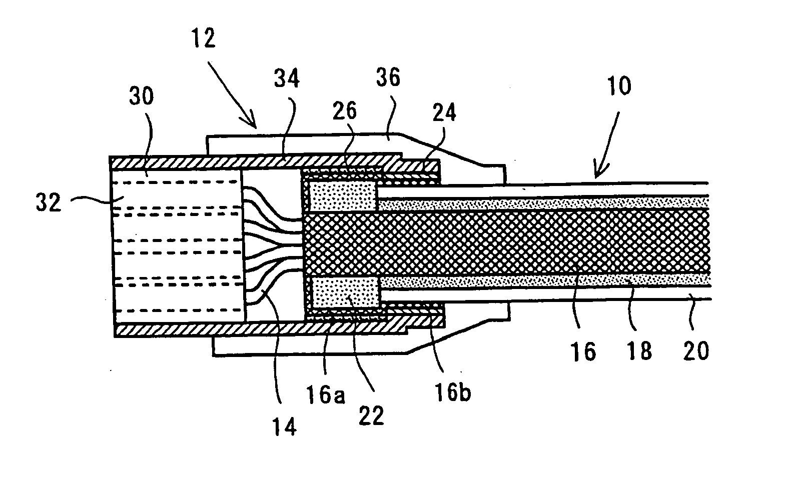 Signal transmission cable with connector