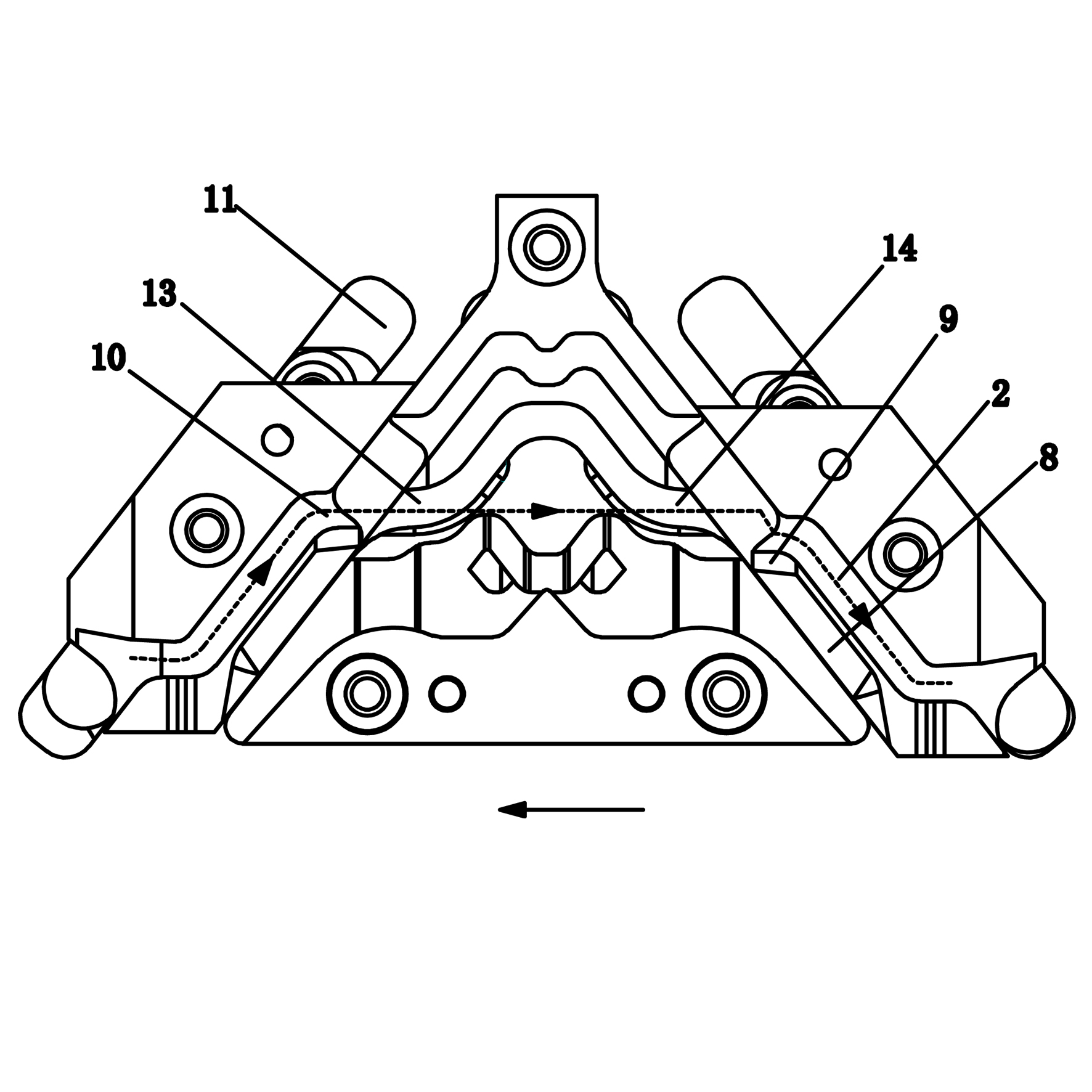 Stitch cam of flat knitting machine