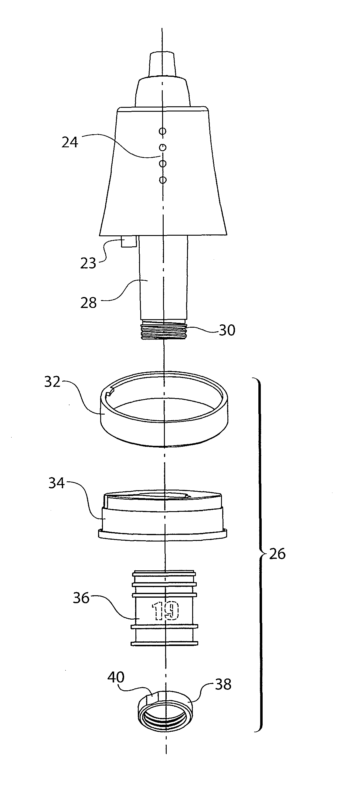 Wireless spout and system for dispensing